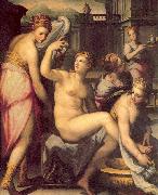 Naldini, Giovanni Battista Bathsheba Bathing oil painting artist
